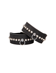 Alternate back view of DIAMOND STUDDED ANKLE CUFFS