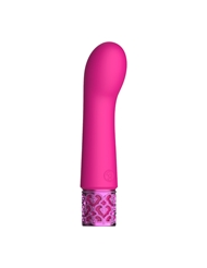 Alternate front view of ROYAL GEM BIJOU SILICONE RECHARGEABLE G SPOT BULLET