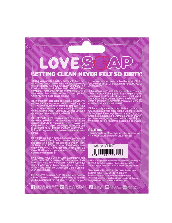 DIRTY LOVE LAVENDER HEART-SHAPED SOAP ALT4 view Color: PR