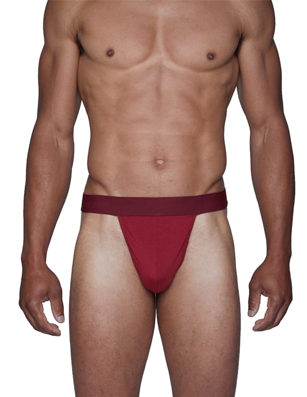 Wood Thong Burgundy default view Color: BRG