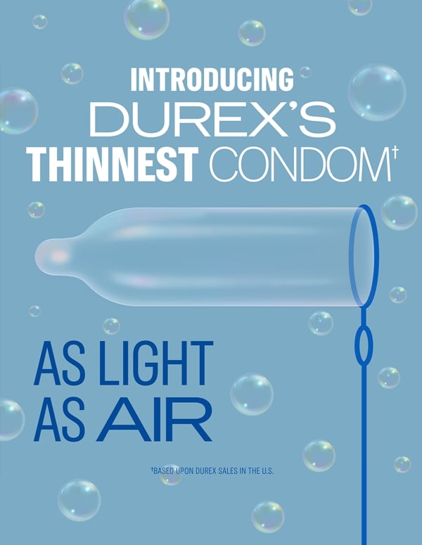 Durex Air Extra Thin Condoms 3Pk ALT1 view Color: NC