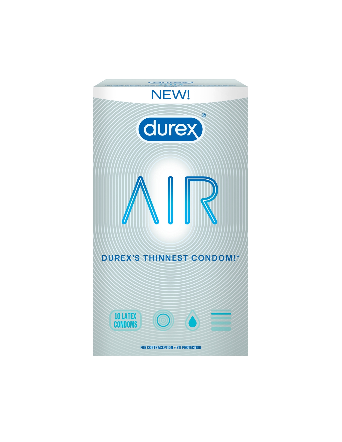 alternate image for Durex Air Extra Thin Condoms 10Pk