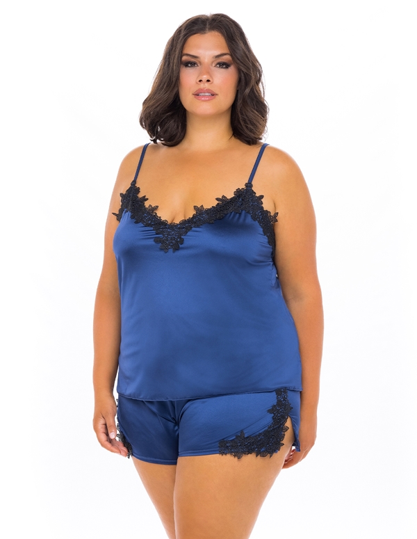 Karla Satin Cami And Short Set Ln 11584x 04123 Lovers Lane