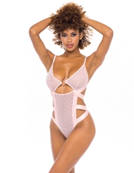 Additional  view of product ROBYNN HEART MESH CAGE BACK TEDDY with color code CYR