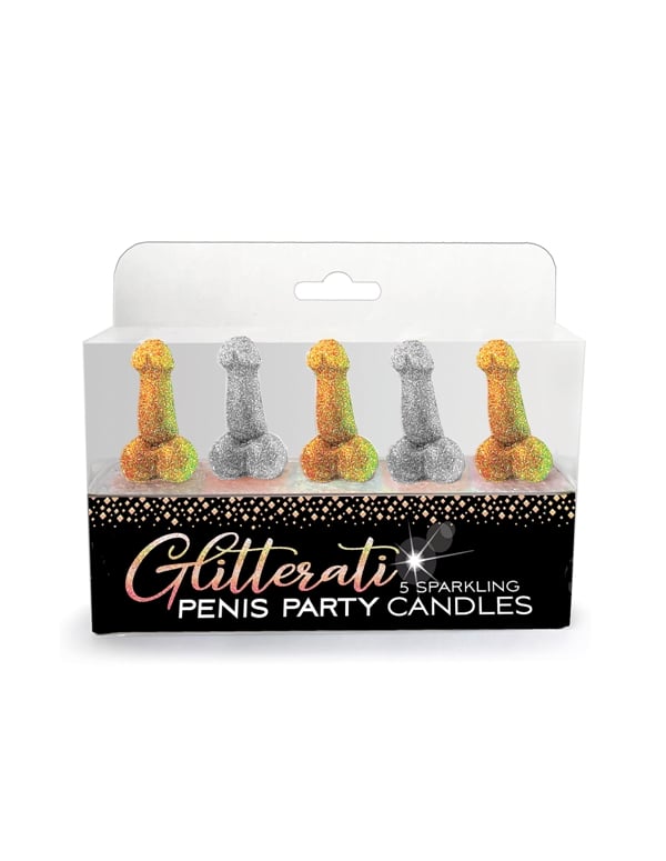 Glitterati Penis Party Candles default view Color: MC