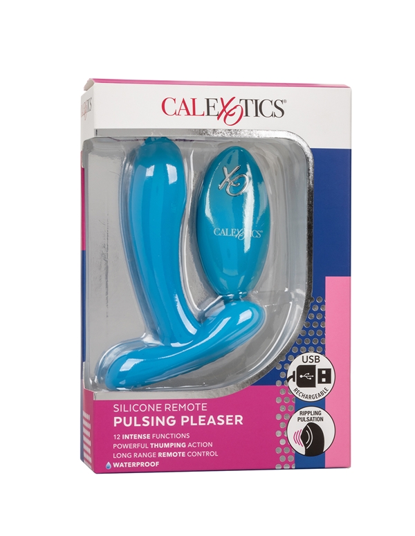 SILICONE REMOTE PULSING PLEASER PROBE ALT6 view Color: BL
