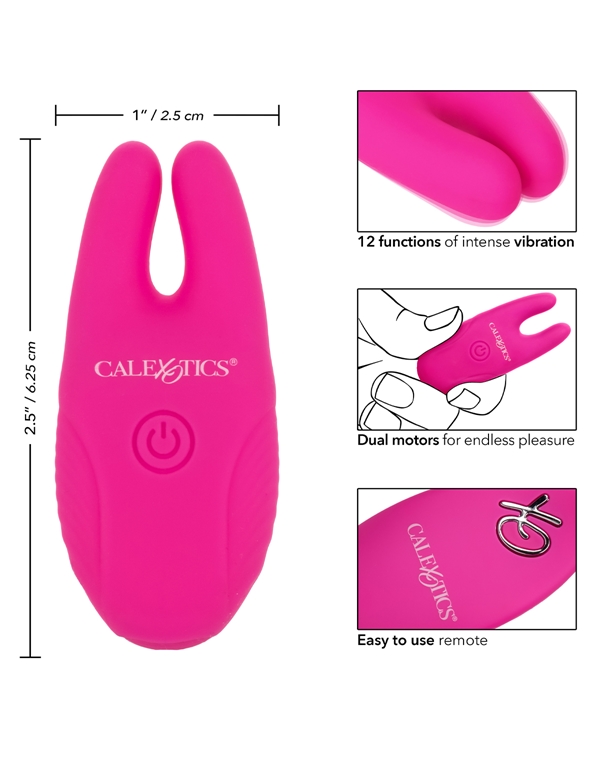 SILICONE REMOTE NIPPLE CLAMPS ALT4 view Color: PK