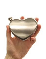 Alternate back view of HEART SHAPED FLASK