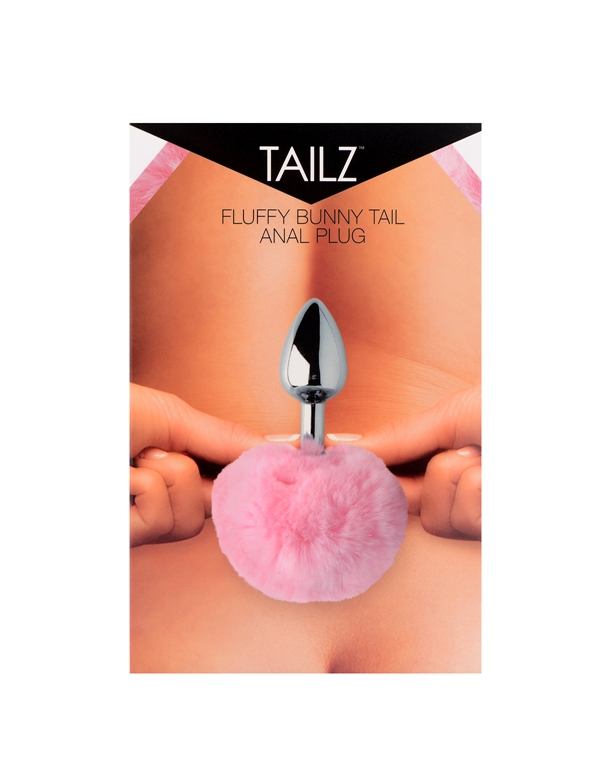 TAILZ FLUFFY BUNNY TAIL ANAL PLUG ALT4 view Color: PK