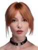 Additional BLACK view of product KINKY KITTY RING SLIM CHOKER with color code BK