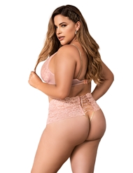 Alternate back view of ROYALTY 2-IN-1 2PC SET AND BABYDOLL