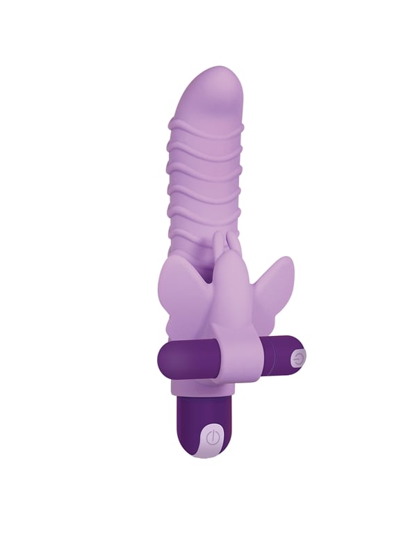 Lilac Desires 7 Piece Silicone Vibrator Kit ALT3 view Color: LL