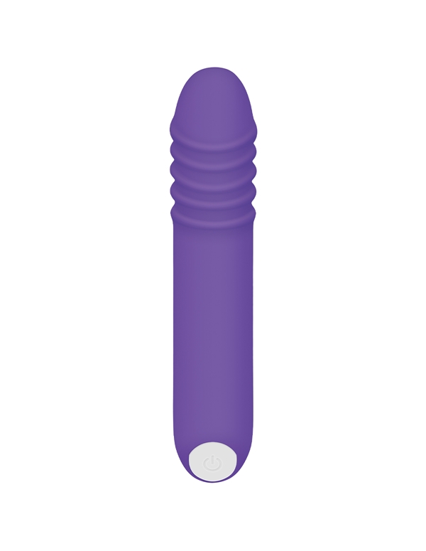 The G-Rave Silicone Rechargeable Light Up Vibrator default view Color: PR