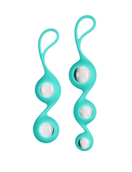 Alternate front view of CLOUD 9 GLASS AND SILICONE KEGEL TRAINING SET