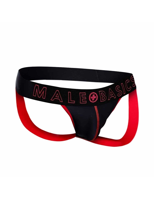 Malebasics Neon Jock ALT4 view Color: RD