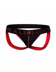 Additional  view of product MALEBASICS NEON JOCK with color code RD