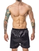 Additional BLACK view of product SATIN SHORTS with color code BK