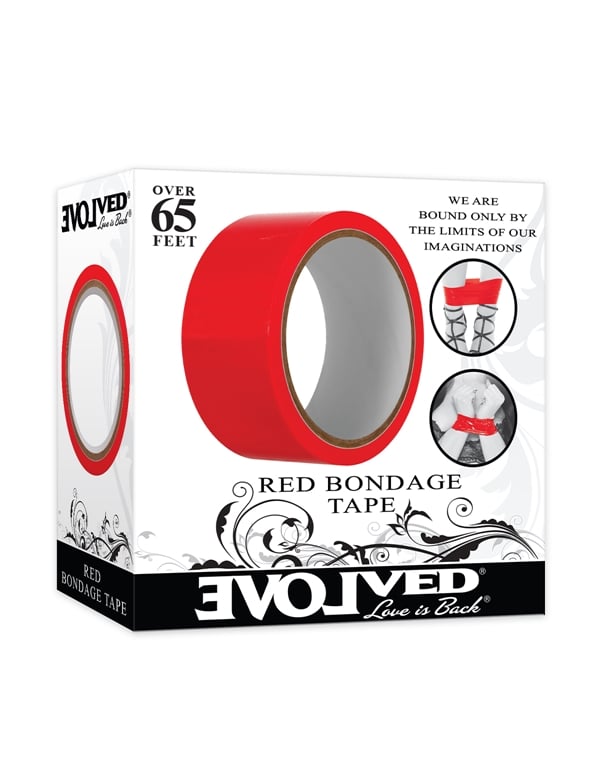 Red Bondage Tape 65 Feet ALT6 view Color: RD