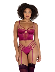 Additional  view of product SATIN BRALETTE SET with color code FUC
