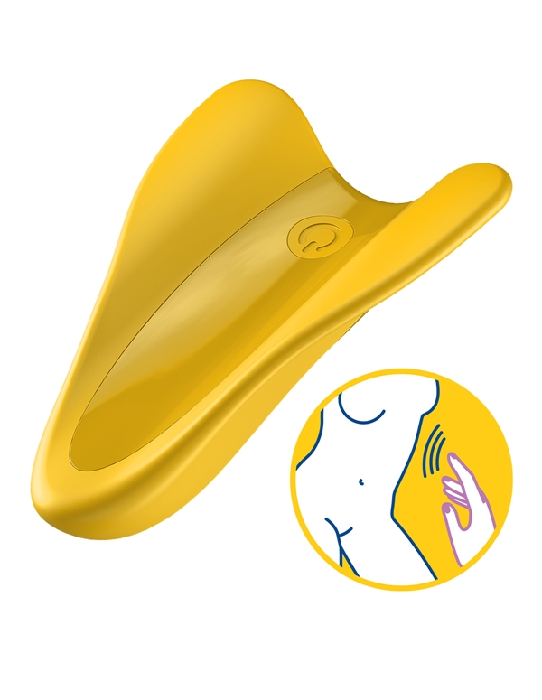 SATISFYER HIGH FLY FINGER VIBRATOR ALT1 view Color: BKYL