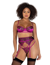 Front view of SWEETHEART 3PC BRA SET