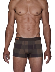 Front view of WOOD TRUNK CHESTNUT CHECKERS