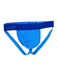 Alternate back view of WOOD JOCK STRAP LIGHT BLUE