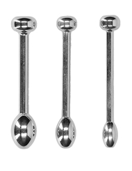 Front view of URETHRAL SOUNDING STAINLESS STEEL PLUG SET
