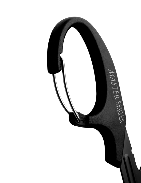 MASTER SERIES SNIP HEAVY DUTY BONDAGE SCISSORS WITH CLIP ALT4 view Color: BK