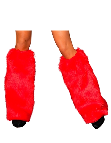Fur Leg Warmers default view Color: RD