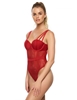 Additional TANGO RED view of product ANIKA LACE BODYSUIT with color code TGR