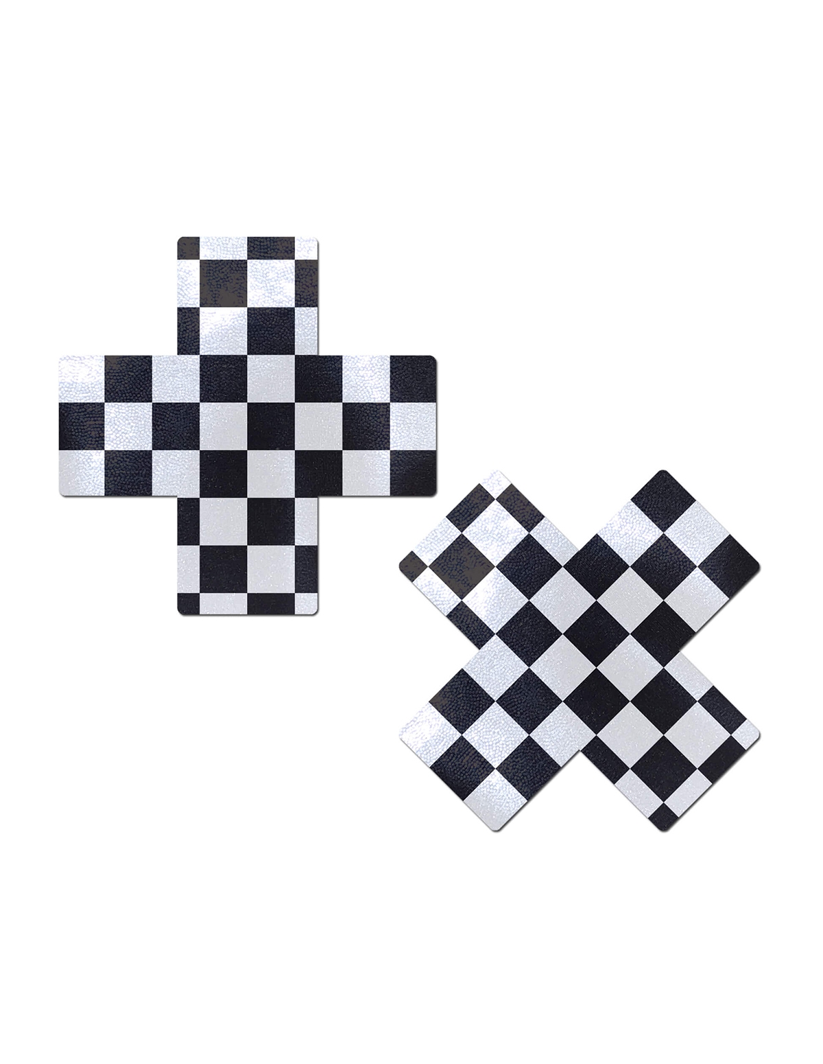alternate image for Pastease Plus X Black And White Checker Pasties