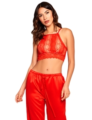 Front view of VALENTINA SATIN PANT SET