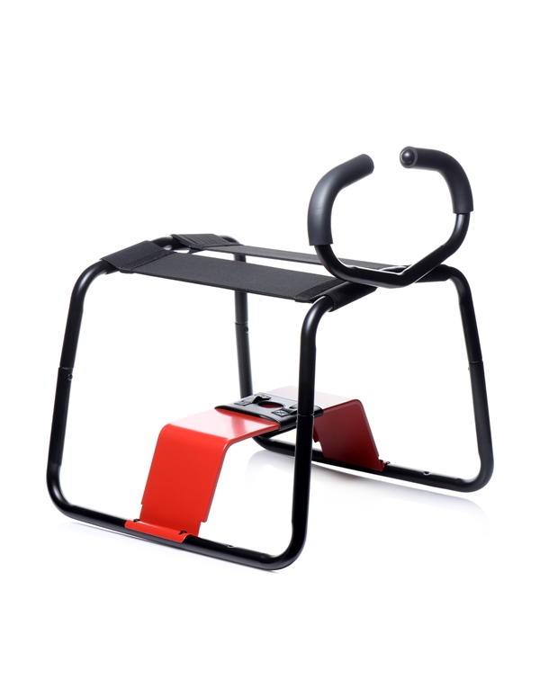 BANGIN BENCH EZ-RIDE SEX STOOL WITH HANDLES ALT4 view Color: BK