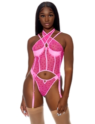 Additional  view of product STEAL YOUR HEART BUSTIER SET with color code PK