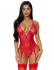 Front view of AFFAIR OF HEARTS TEDDY