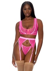 Additional  view of product HEART TO CATCH BRA SET with color code PK