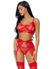 Additional RED view of product KISS OF GOLD STRAPPY SET with color code RD