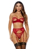 Additional WINE view of product SNEAK A PEEK BRA & THONG SET with color code WN