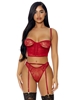 Additional WINE view of product PEEK INSIDE BUSTIER SET with color code WN