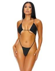 Additional  view of product ANGUILLA THONG TEDDY with color code BK
