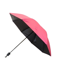 Alternate back view of PINK COMPACT FOLDING UMBRELLA