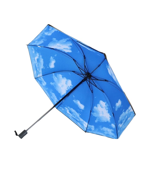 Black Sky Compact Folding Umbrella ALT1 view Color: BB