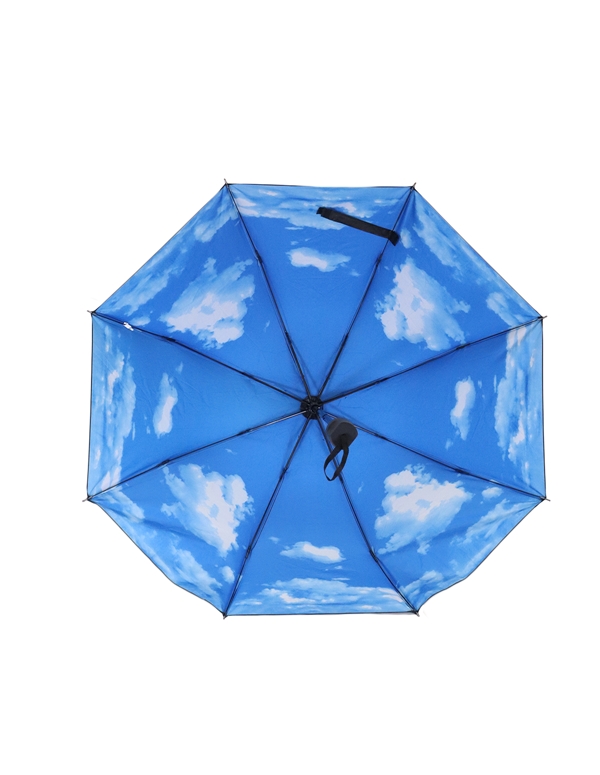 Black Sky Compact Folding Umbrella ALT2 view Color: BB