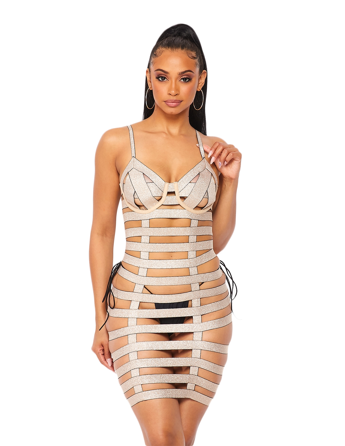 alternate image for Around The Way Girl Strappy Dress