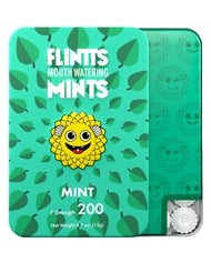 Front view of FLINTTS MINTS MOUTH WATERING - MINT STRENGTH 200