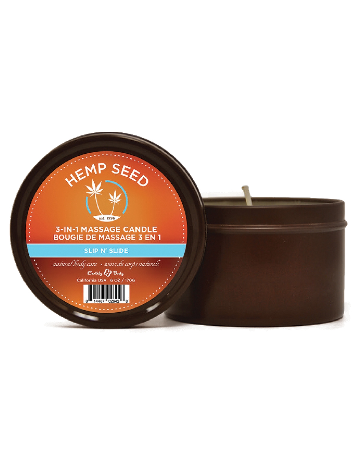 alternate image for SLIP N SLIDE MASSAGE CANDLE - HEMP SEED