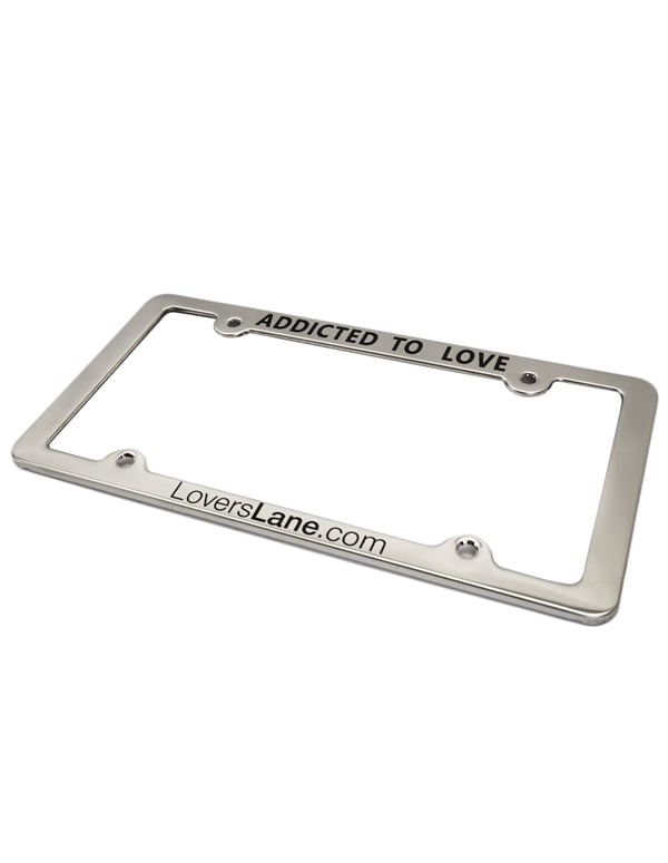 License Plate Cover - Addicted To Love ALT1 view Color: NC