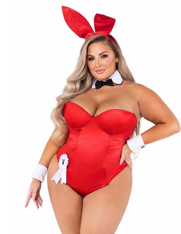 Playboy 8Pc Classic Bunny Red ALT2 view Color: RD