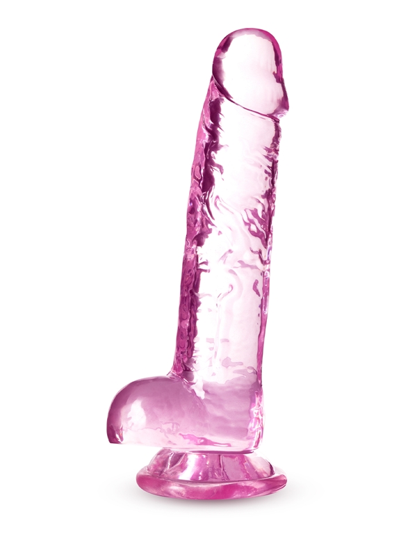 Naturally Yours 7In Crystalline Dildo ALT2 view Color: RS